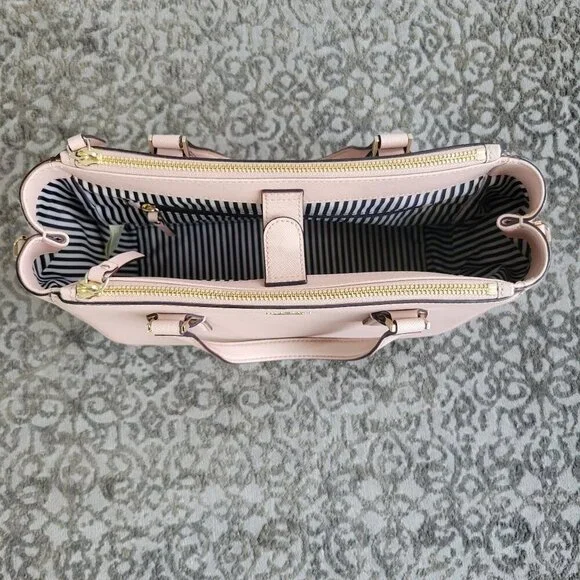 Kate Spade Pink/Blush Leather Handbag Tote Style - Picture 4 of 16